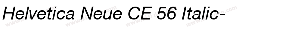 Helvetica Neue CE 56 Italic字体转换